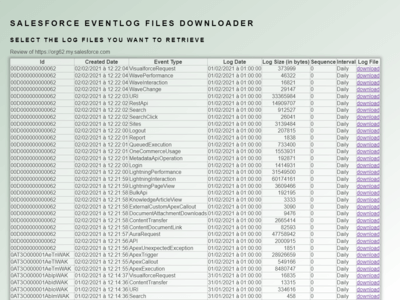 Eventlog File downloader