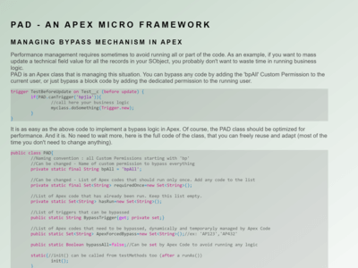 Salesforce PAD