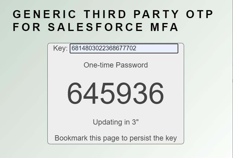 Opt Code Mfa Generic MFA Authenticator - OTP